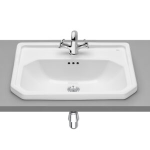 Drop-in vitreous china sink