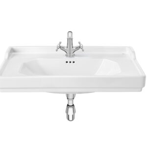 Wall-hung vitreous china sink