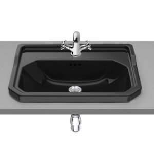 Drop-in vitreous china sink