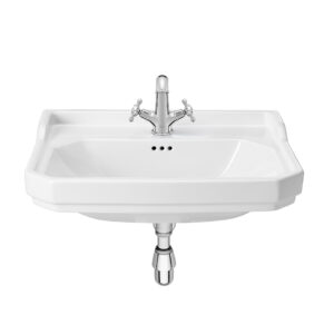 Wall-hung vitreous china sink